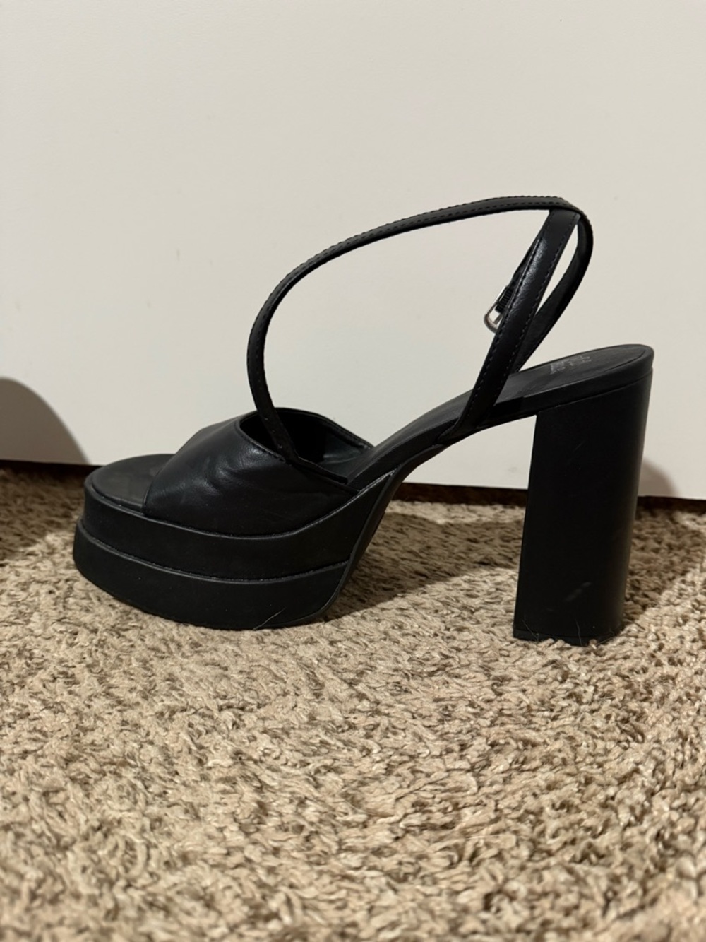 Target Black Platform Strappy Block-Heel Sandal